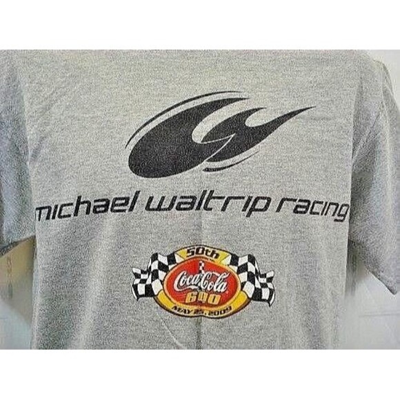 Michael Waltrip T Shirt Retro Nascar Racing Coca Cola 600 50th EUC Mens Size M - Picture 4 of 7